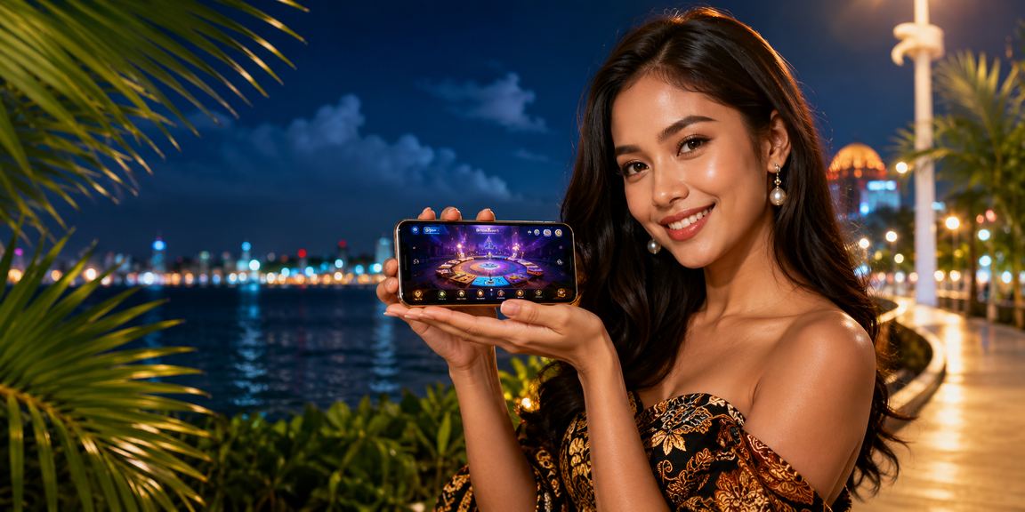 Pengguna menggunakan aplikasi taruhan cair78 di perangkat Android